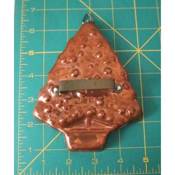Vintage Large Copper Plated Cookie Cutters Dove Tree Bear Portugal - Picture 6 of 7